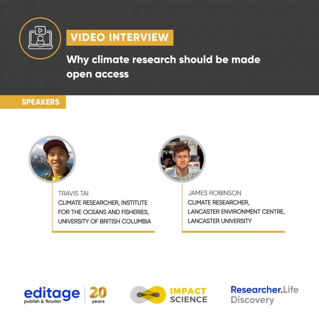 [Open Access Week 2022 special] How can open access publishing promote climate justice? Perspectives of two researchers