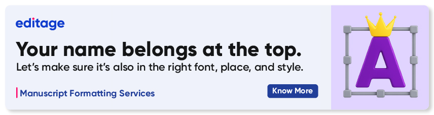 Manuscript formatting footer banner-your name belongs at the top