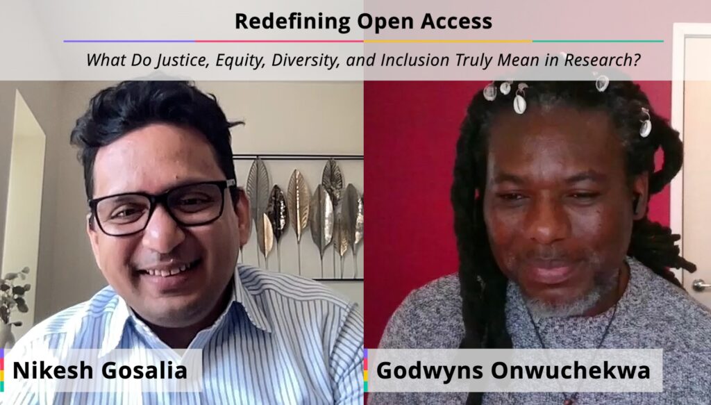 Moving toward a more equitable research ecosystem: Godwyns Onwuchekwa