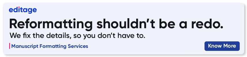 Manuscript formatting footer banner reformatting