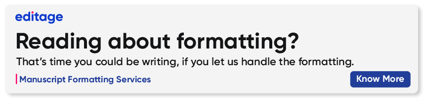Manuscript formatting footer banner