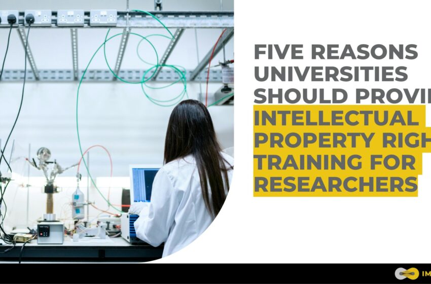  Five Reasons Universities Should Provide Intellectual Property Rights Training for Researchers