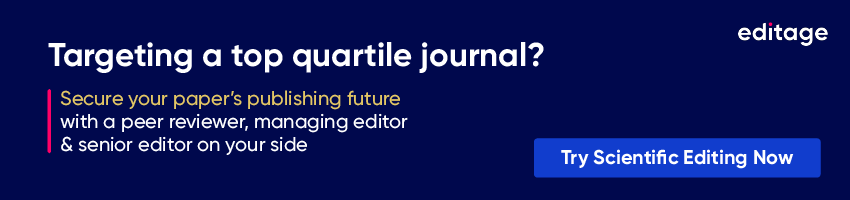 Scientific editing footer banner