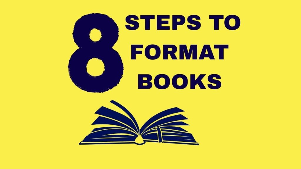 How to format a book