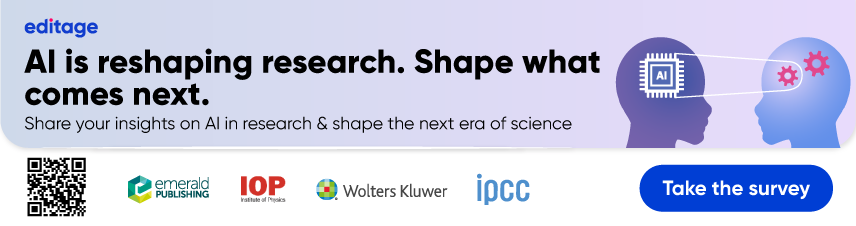 Horizontal banner AI survey reshaping research