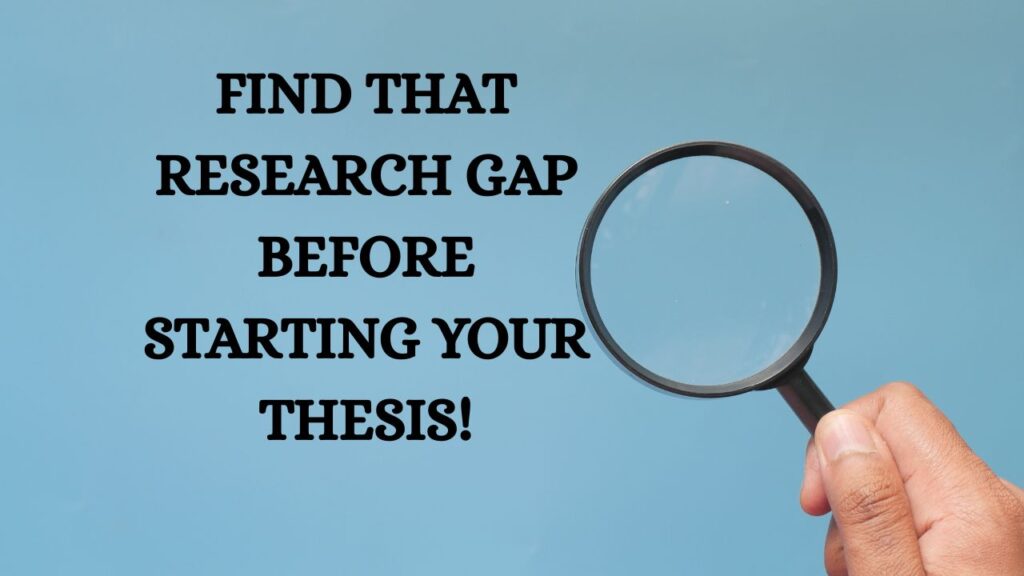 how to find a research gap