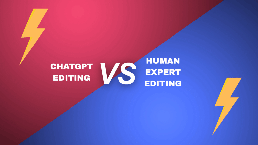 ChatGPT editing vs human expert editing