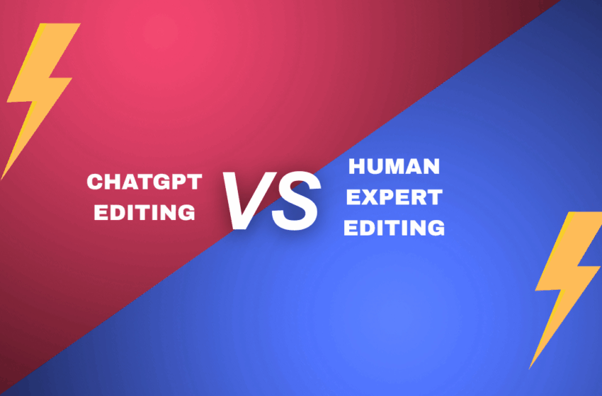 ChatGPT editing vs human expert editing